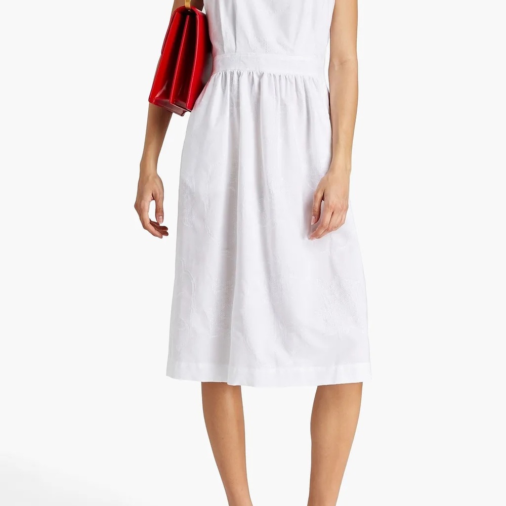 Boutique Moschino White Midi Dress